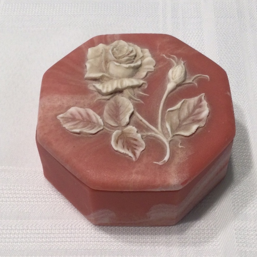 Rose Trinket Box Original Design Vintage 1968​
